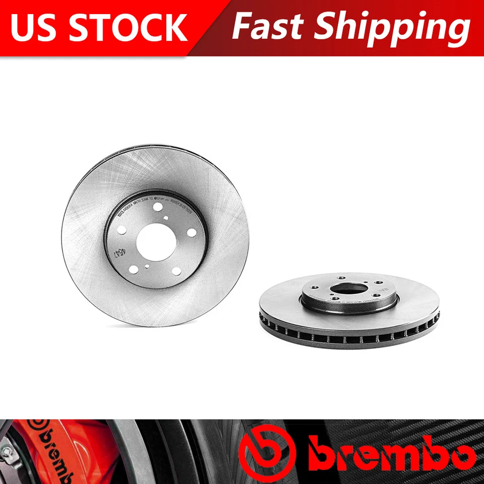 Fits 1994-2002 Lexus GS300 Front Coated Brake Rotors - Brembo Premium OE - Image 1 of 4
