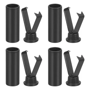 0,8 Zoll Aglets für Schnürsenkel, 4 Stück Metall Aglets Ersatzspitzen, schwarz - Bild 1 von 7