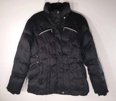 ZEROXPOSUR Hombre X-Large Abrigo Negro Plumón Chaqueta Puffer Sin Capucha Foto 1 de 4