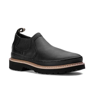 Chinook Workhorse Romeo Schwarz Leder Arbeitsschuhe Stiefel Slipper Herren 12 Weite - Bild 1 von 6
