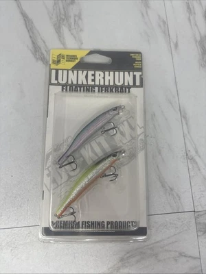 2 Pack Lunkerhunt Floating 1/4oz Jerkbaits Lures