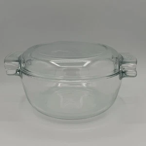 Pyrex France 453 Clear Glass Casserole Dish With Lid Made In France - Corning - Picture 1 of 8