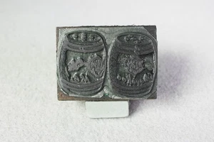 Bloque de impresión tipográfica vintage - coctelera de sal y pimienta Cherokee, NC - Imagen 1 de 4