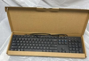 Dell USB Wired Keyboard - Black KB216d - New inOpen Box Slim Keyboard - Picture 1 of 3