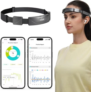 Fascia per La Meditazione, Dispositivo Di Neurofeedback EEG, Audio in Tempo Real - Foto 1 di 12