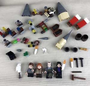 Lego minifigura suelta lote 4 Harry Potter Weasley Hedwig Snape Filch accesorios - Imagen 1 de 7