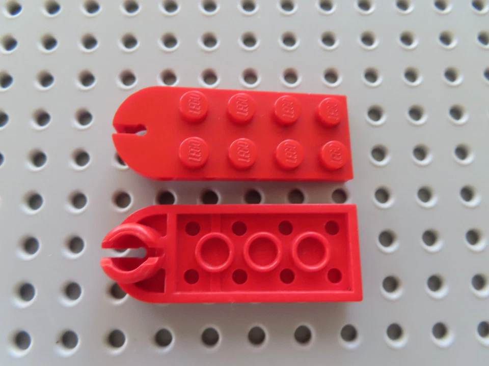 Lego 2 x Kupplung Gelenk Scharnier Sockel 3491 rot  2x5 - Bild 1 von 1