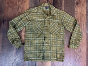 Camisa Verde Tablero Lana Pendleton Vintage S - Imagen 1 de 11