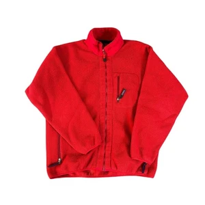 90s Patagonia Synchilla Fleece Jacke Herren XL Full Zip Rot Outdoor Vintage - Bild 1 von 6