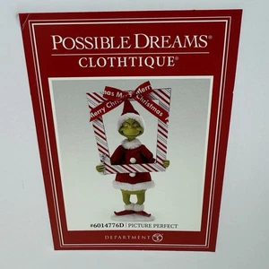 Dept 56 Possibili Sogni Abbigliamento FOTO PERFETTO GRINCH SANTA 6014776 NUOVO - Foto 1 di 9