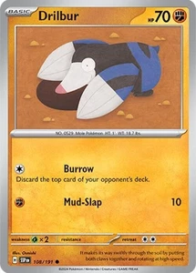 Drilbur 108/191 | Surging Sparks | Common | Non Holo | NM Pokémon Card - Picture 1 of 1