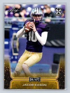 Leaf Draft Gold #12 2020 Jacob Eason Washington Huskies - Imagen 1 de 2
