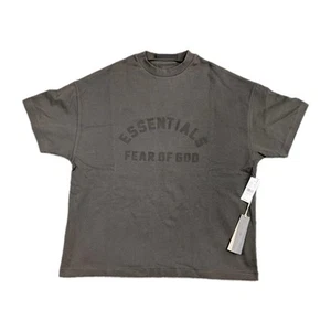 Fear Of God Essentials Tee Shirt "INK" Mens Extra Small XS Black Oversized New - Picture 1 of 9