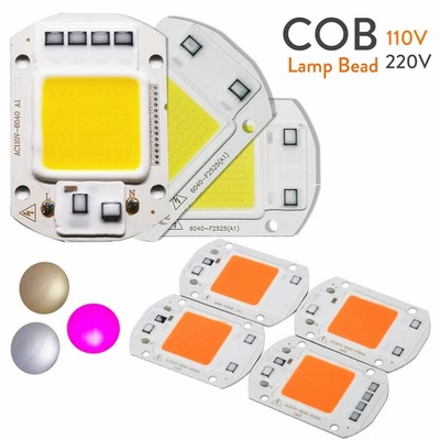 LED COB Chip Bulb 50W 30W 20W Smart IC No Need Driver For DIY Floodlight - Image 1 of 4