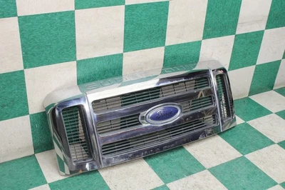 08-10 F250 Chrome Surround Grill Grille Panel Inserts Assembly OEM Factory WTY Foto 1 de 4