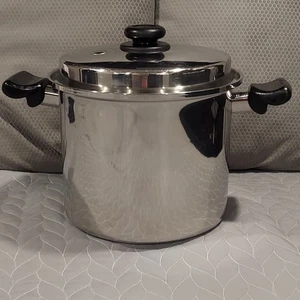 Saladmaster 10 Qt Stockpot T304S Surgical Stainless ORIGINAL LID Excellent VTG - Picture 1 of 15