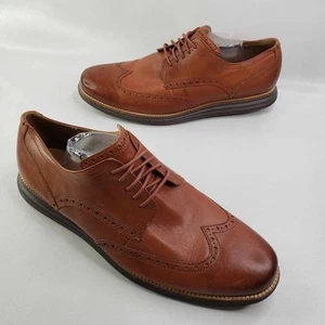 Cole Haan Original Grand Wingtip Oxford Men’s Size 15 Wide Tan Leather Shoes - Picture 1 of 10