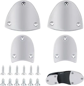 1 Paar Metall Fersenplatten, Sohle Fersenschutz Reparaturpads, Fersenplatten mit Schraube... - Bild 1 von 2