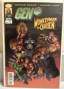 Libro de historietas Gen 13 Monkeyman and O'Brien #1 embolsado en muy buen estado + ¡Primera impresión! - Imagen 1 de 3