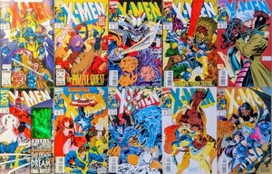 X-MEN Lot #20-29, Gambit Hologram, Rogue/Gambit Andy Kubert Cover 1991 Series  - Picture 1 of 20