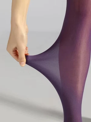 Sexy Candy Color Velvet Tights Women Long Stockings Seamless Pantyhose - Image 1 of 4