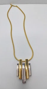 Collar colgante abstracto geométrico vintage Avon 1976 - Imagen 1 de 5