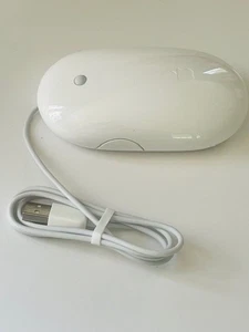 Apple Mighty Mouse A1152 Wired USB 2.0 Mouse With Scroll Ball - FREE P&P - Picture 1 of 6