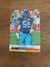 2023 Upper Deck CFL Red Exclusives Ja'Gared Davis Parallel Card #45; #015/100