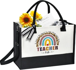 Teacher Appreciation Gifts, Teacher Gifts for Women Friend Sister, Tote Bags for - Picture 1 of 12