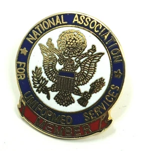 Vintage National Association of Uniformed Services  1" Pin - Picture 1 of 2