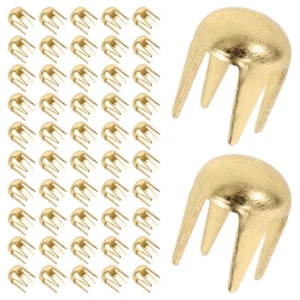 Artiglio Unghie Bambola Vestiti Accessori Rivetto Oro Testa Unghie Rivetti - Foto 1 di 12