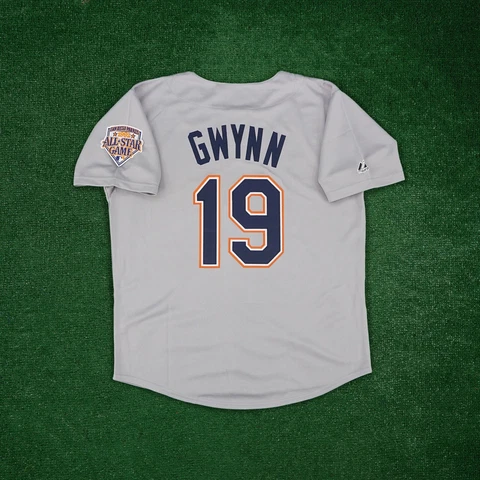 Tony Gwynn 1992 San Diego Padres Men's Grey Road Jersey w/ All Star Patch Cover