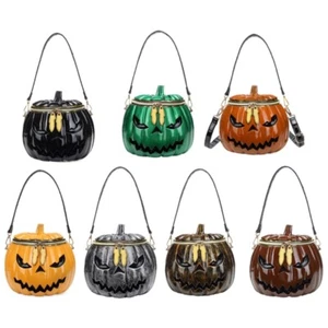 Women Bag Pumpkin Shape Shoulder Bag Novelty Crossbody Bag Halloween Handbag - Picture 1 of 14