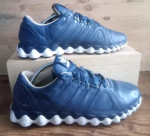 Adidas Mega softcell Trainers Retro Vintage Leather Trainers RARE UK 9 - Picture 1 of 9