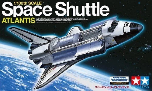Tamiya 60402 1/100 Scale Model Kit NASA Space Shuttle Orbiter Atlantis - Image 1 of 1