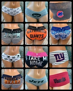 Victoria's Secret PINK Retired NFL, College & MLB Panties Pick Team & Size - Picture 1 of 65