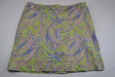 Ralph Lauren Sport Multicolor Paisley Chino Pantalones Cortos Falda Corta Mujeres Talla 8 Foto 1 de 4