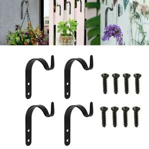 4PCS Vintage Metal Hooks J Shape Plants Hangers Iron Wall Hooks  Home Decor