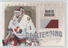 2006 In the Game-Used International Ice Signature Series Gold /10 Martin Brodeur