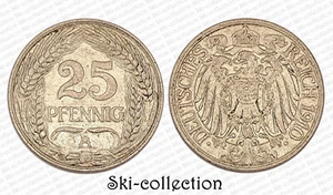 25 Pfennig 1910 A.Empire Allemand. Germany Empire. Nickel - Picture 1 of 1