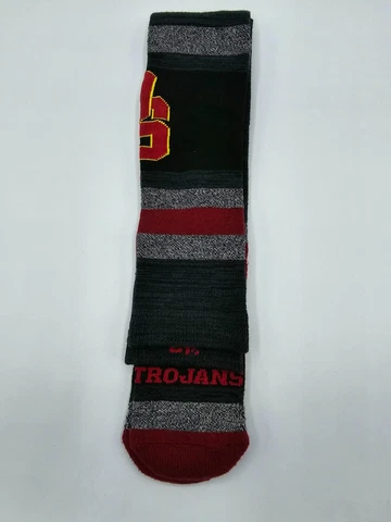 NEW USC Trojans '47 Brand Socks Over the Knee Size Medium in Black MSRP $18.00 Cover