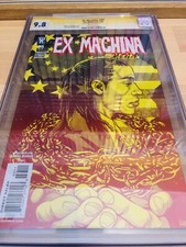EX MACHINA #35 SS CGC GRADED 9.8 SIGNATURE SERIES SIGNED JD METTLER 2008