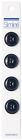 Slimline Buttons Series 1-Navy 4-Hole 5/8" 4/Pkg SL1-63