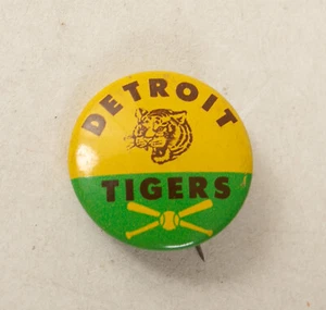 Detroit Tigers BaseBall Team Pinback Button (B4C-18/JSF6) Guys Potato Chips 1966 - Picture 1 of 7
