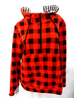 Michelle Mae Red Buffalo Plaid Sweatshirt Hoodie 1/2 Zip Pullover Size Xxl