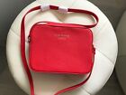 Ted Baker soft grain  red leather camera bag bnwt