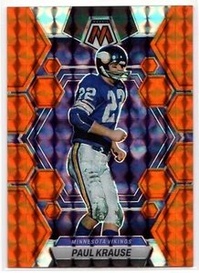 2023 Panini Mosaic PAUL KRAUSE #154 Orange Mosaic Prizm /199-Vikings - Picture 1 of 4