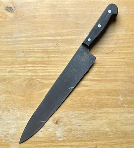 FINE Vintage 10.13” Blade Stainless Steel Full Tang Chef’s Knife - RAZOR SHARP - Picture 1 of 13