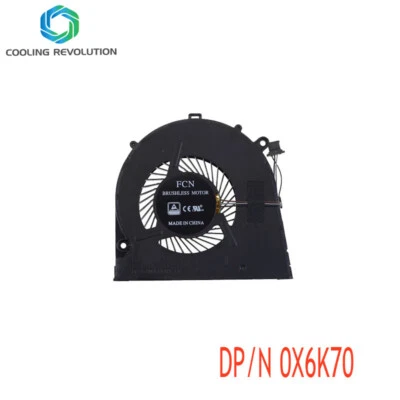 Laptop CPU Cooling Fan for Dell Latitude 15 L3580 3580 E3580 DP/N 0X6K70 X6K70 - Image 1 of 2
