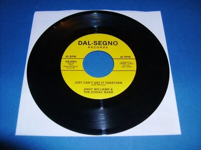 ANDY WILLIAMS & THE ZODIACS BAND DAL-SEGNO 5003 EX NORTHERN SOUL  45 RPM  - Image 1 of 2